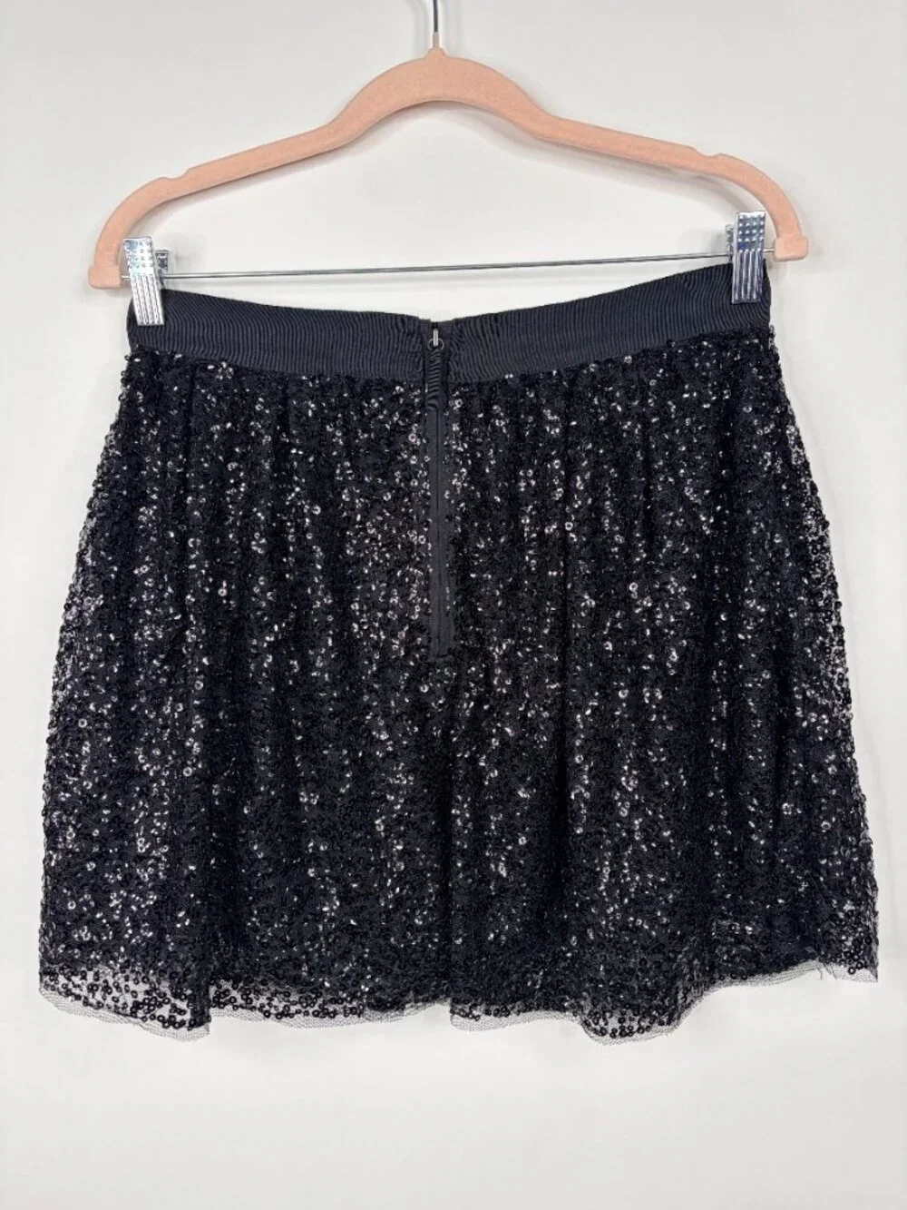2/$30 J. Crew Starry Night Mini Sequin Skirt Black 2 #A3654